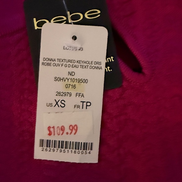 bebe Magenta Midi Dress - Picture 5 of 5